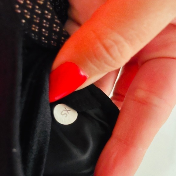 Lululemon‎ Cocoon Car Coat Jacket Shine Dot Black Gray size XS - Picture 9 of 9